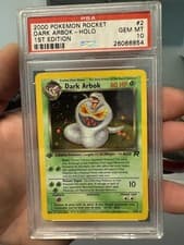 TEAM ROCKET 1ST EDITION #2 DARK ARBOK-HOLO PSA 10