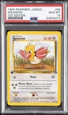 1999 POKEMON JUNGLE 1ST EDITION #62 SPEAROW PSA 10
