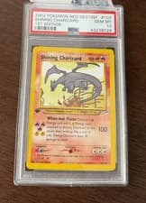 2002 Pokemon Shining Charizard 1st Edition 107/105 Neo Destiny Holo PSA 10