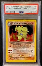 PSA 9 Dark Tyranitar Holo #11 Neo Destiny Pokemon 2002 Low Pop Swirl 🌀