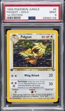 1999 POKEMON JUNGLE 1ST ED #8 PIDGEOT-HOLO PSA 9