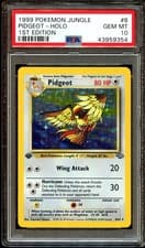 PSA 10 GEM MINT Pidgeot 8/64 HOLO RARE Jungle 1ST EDITION Pokemon Card