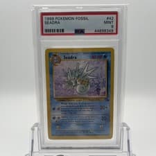 1999-2000 Pokémon Fossil 3rd Print Seadra  42/62 PSA 9 Mint