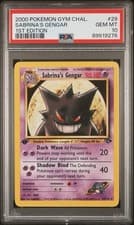 2000 Pokemon Gym Challenge - Sabrina's Gengar 1st Edition 29/132 PSA 10