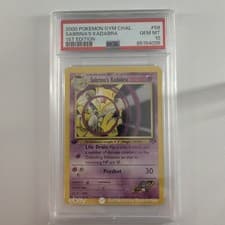 Pokemon Sabrina's Kadabra 58/132 1st Edition Gym Challenge PSA 10