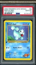 PSA 10 ⭐️ Pokemon Misty's Seel 88 1st Edition Gym Heroes Vintage Non-Holo