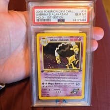 Pokemon Sabrina's Alakazam Gym Challenge 1st Edition Holo Rare #16 PSA 10