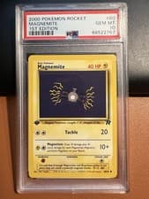 2000 Pokémon Magnemite Team Rocket 1st Edition PSA 10 #60/82 ✨🔥✨🔥