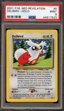 Pokemon Delibird Neo Revelation Unlimited Holo Rare #5 PSA 9 Mint