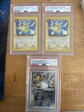 PSA 10 Dark Ampharos 1/105 1st edition Neo Destiny Bonus Unlimited Neo + Rocket
