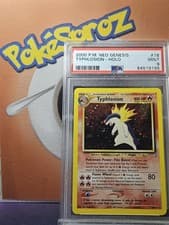 2000 Pokémon Typhlosion 18/111 Neo Genesis Holo PSA 9 Unlimited 🌀 SWIRL
