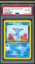 PSA 10 ⭐️ Pokemon Wooper 71 Neo Discovery 1st Edition Vintage Non-Holo