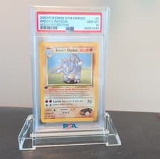 Pokémon Gym Heroes Brock's Rhydon 1st Edition Holo PSA 10 #2/132 2000