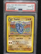 2001 Pokemon Neo Discovery 1st Edition Pupitar 45/75 PSA 10 Gem Mint
