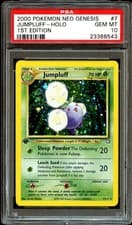 PSA 10 GEM MINT Jumpluff 7/111 SWIRL HOLO Neo Genesis 1ST EDITION Pokemon Card