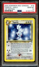 PSA 10 GEM MINT Togetic 16/111 HOLO RARE Neo Genesis 1ST EDITION Pokemon Card