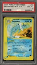 Pokemon Vaporeon Skyridge Reverse Holo Rare #33 PSA 10 Gem Mint