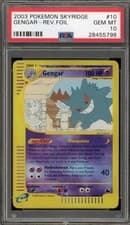 Pokemon Gengar Skyridge Reverse Holo Rare #10 PSA 10 Gem Mint
