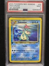 2000 Pokemon Neo Genesis 1st Edition Croconaw 32/111 PSA 9 Mint