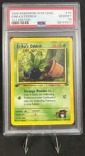 2000 POKEMON GYM CHALLENGE 1ST EDITION 70/132 ERIKA'S ODDISH PSA 10