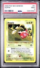 PSA 9 MINT Hoppip Neo Genesis Pokemon Card 61/111