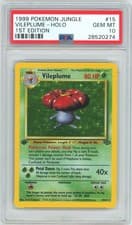 PSA 10 1st Edition Vileplume 15/64 Jungle Pokemon 1999