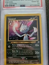 PSA 10 2001 Sneasel 1st Edition Rare Neo Genesis #25/111 Pokemon