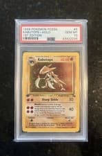 Pokemon Fossil WOTC 1999 #9 Kabutops 1st Edition Holo PSA 10 Gem Mint