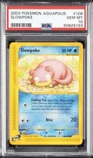2003 POKEMON AQUAPOLIS #108 SLOWPOKE PSA 10