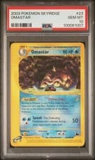 2003 POKEMON SKYRIDGE #23 OMASTAR PSA 10