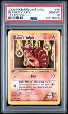 2000 POKEMON GYM CHALLENGE 1ST EDITION #66 BLAINE'S VULPIX PSA 10