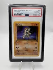 Pokemon PSA 10 GEM MINT 1st Edition 2000 English Team Rocket Machop #59