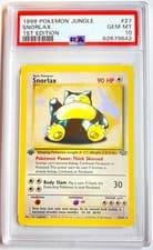 1999 Snorlax 1st Edition PSA 10 - Pokémon Jungle #27 Gem Mint 🔥