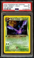 PSA 10 GEM MINT Dark Crobat 2/105 HOLO Neo Destiny 1ST EDITION Pokemon Card