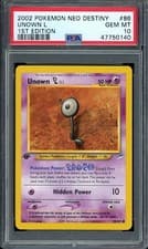 2002 Pokemon Neo Destiny #86 Unown L 1st Edition PSA 10