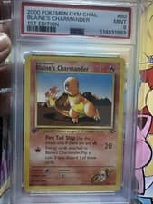 2000 POKEMON GYM CHALLENGE 1ST ED #60 BLAINE'S CHARMANDER PSA 9 (GEM MINT)