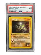 2000 Pokemon Gym Heroes 1st Edition #21 Brock’s Onix PSA 9