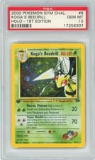 PSA 10 1st Edition Koga's Beedrill 9/132 Gym Challenge Pokemon 2000