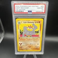 1st Edition Light Machamp  #25 Neo Destiny PSA 10