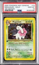 2000 Meganium 10/111 Neo Genesis Holo 1st Edition PSA 10 Pokemon Pop 22