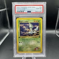 1st Edition Koga's Zubat 83/132 Gym Challenge PSA 10 GEM MINT