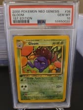 2000 Pokémon Neo Genesis 1ST EDITION #36 GLOOM PSA 10 GEM MINT | Super LOW POP