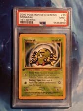 Graded PSA 9 1st Edition Neo Genesis Set SPINARAK 2000 Pokemon Card 75/111 MINT