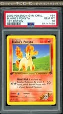 PSA 10 ⭐️ Pokemon Blaine's Ponyta 64 Gym Challenge 1st Edition Vintage Non-Holo