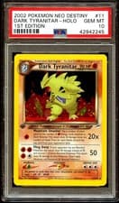 PSA 10 GEM MINT Dark Tyranitar 11/105 HOLO Neo Destiny 1ST EDITION Pokemon Card