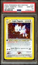 PSA 10 GEM MINT Light Togetic 15/105 HOLO Neo Destiny 1ST EDITION Pokemon Card