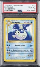 1999 POKEMON BASE SET 1ST EDITION #25 DEWGONG PSA 10