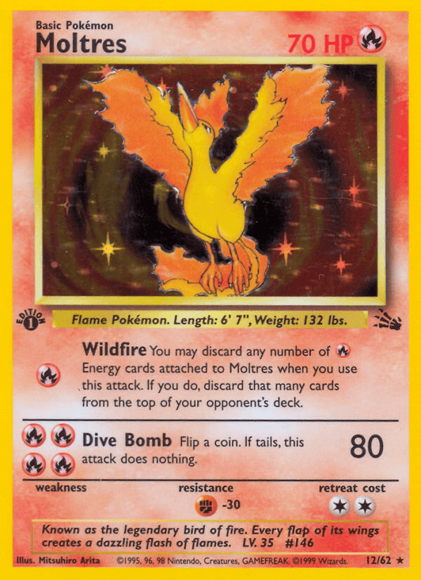 Moltres — Fossil 12/62