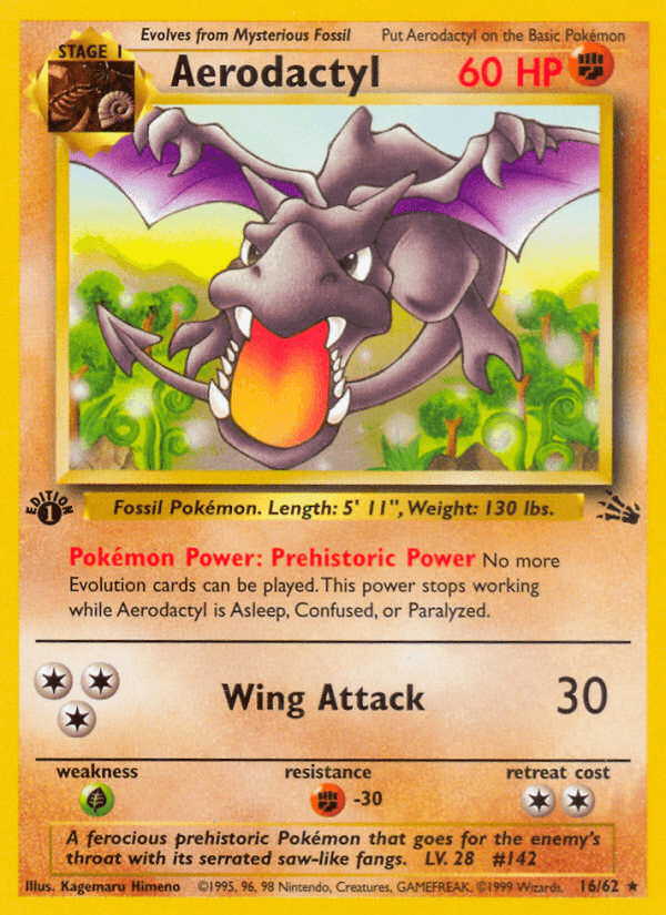 Aerodactyl — Fossil 16/62