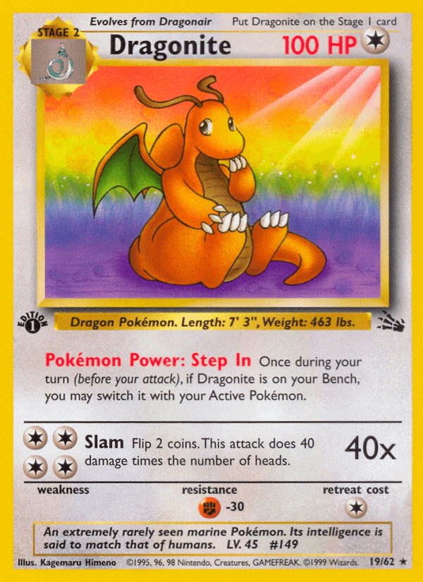 Dragonite — Fossil 19/62